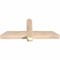 Ekena Millwork Eugene Smooth Timber Gable Bracket, Douglas Fir, 36"W x 15"H x 3 1/2"D x 3 1/2"F, 10/12 Pitch GBW036X15X0404EUG00SDF - alternate 3